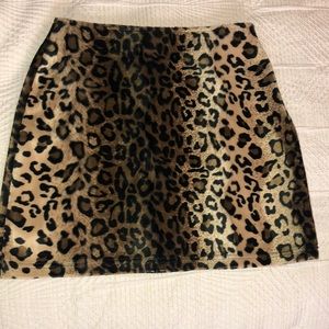 No Boundaries Cheetah print Skirt